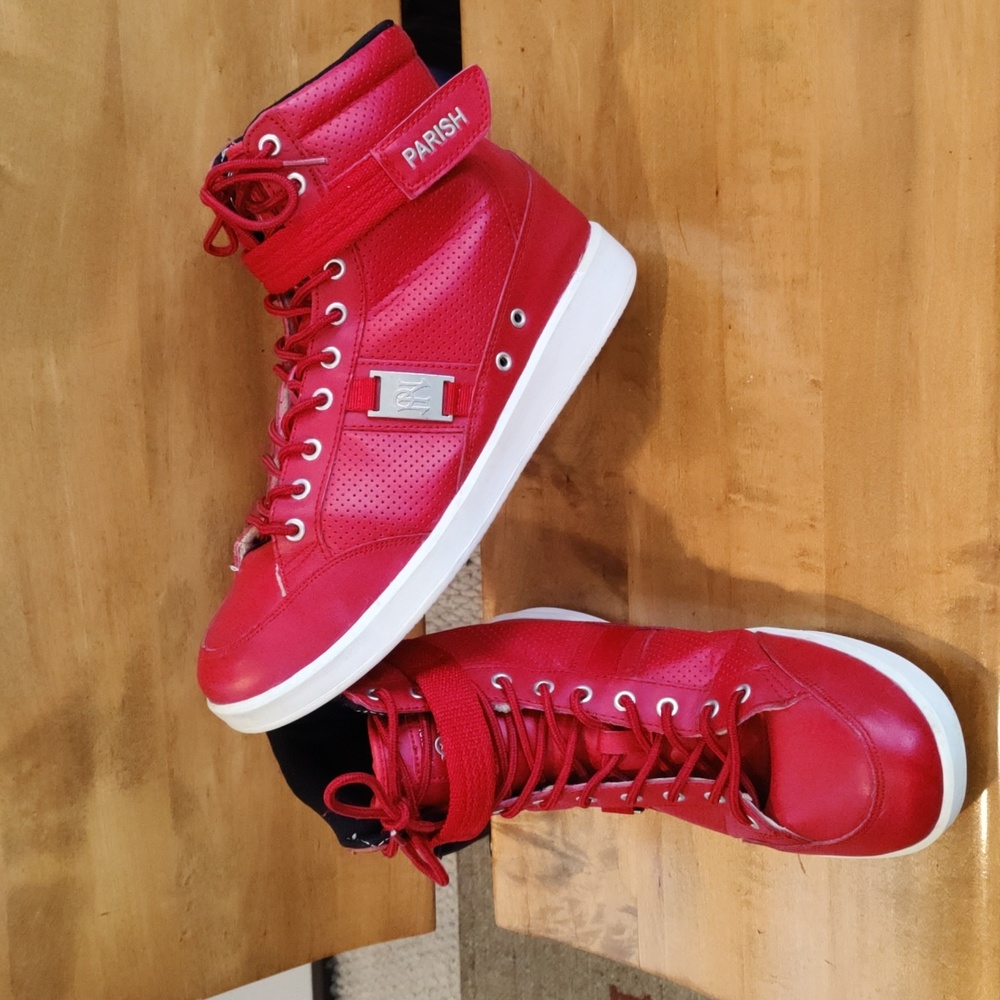 Parish Nation size 11 red fashion sneakers
